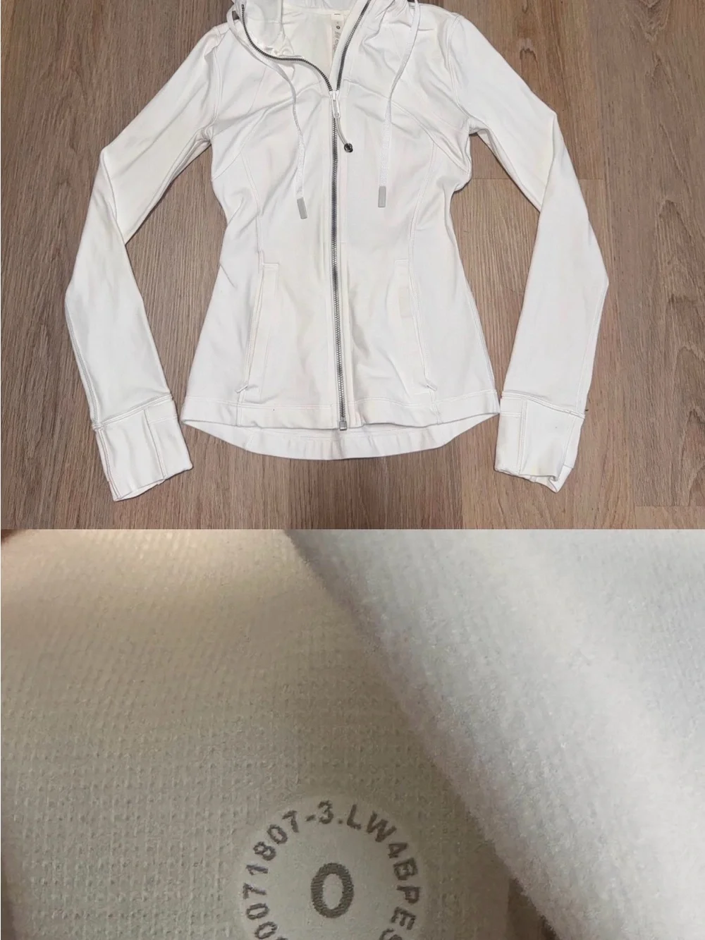 Lululemon Women’s White Hooded define Active Jacket